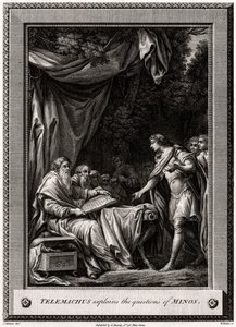Telemachos selittää Minoksen kysymykset, 1776 tekijältä W. Walker