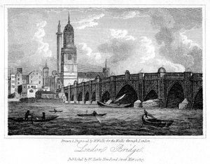 London Bridge, Lontoo, 1817.