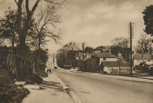 Missä roomalainen tie Doveriin ylittää Shooters Hillin Blackheathin takana, vuodelta 1935. tekijältä W. Whiffin