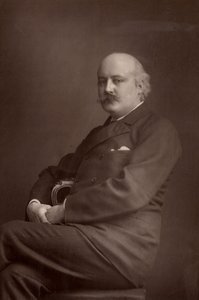 ""(Charles) Hubert (Hastings) Parry (1848-1918) (woodburytype) tekijältä W. and D. (after) Downey