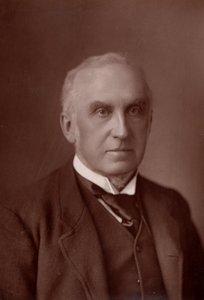 "" Charles Russell, ensimmäinen Killowenin paroni Russell (1832-1900), englantilainen asianajaja. Englannin lordi päätuomari vuodelta 1894 (woodburytype) tekijältä W. and D. (after) Downey