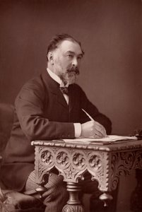 "" Frederick Harrison (1831-1923) englantilainen juristi ja positivistinen filosofi. (woodburytyyppi)
