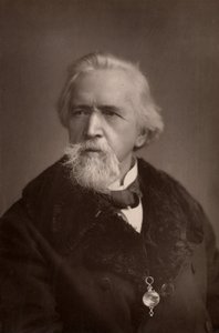 ""George Jacob Holyoake (1817-1906) englantilainen sekularisti ja sosiaalinen uudistaja. Viimeinen Englannissa ateismista vangittu henkilö (1842). Aktiivinen osuuskuntaliikkeessä. (woodburytyyppi)