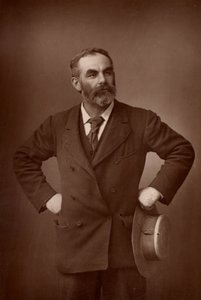 ""John Burns (1858-1943) Englannin työväenpuolueen (sosialistinen) poliitikko. (woodburytyyppi) tekijältä W. and D. (after) Downey