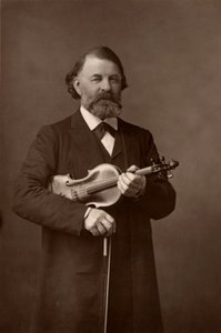 ""Joseph Joachim (1831-1907) unkarilainen viulisti, säveltäjä ja Berliinin konservatorion johtaja (woodburytype) tekijältä W. and D. (after) Downey