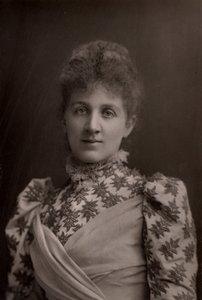 ""Liza Lehmann (Elizabetta Nina Mary Frederika Lehmann - 1862-1918) englantilainen sopraano ja säveltäjä. (woodbury-tyyppi) tekijältä W. and D. (after) Downey
