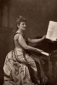 ""Madame Nordica (Lilian Norton) (1857-1914) amerikkalainen sopraano. (woodburytyyppi) tekijältä W. and D. (after) Downey