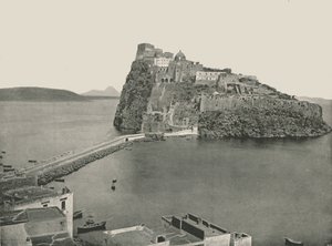 Aragonian linna, Ischia, Italia, 1895.