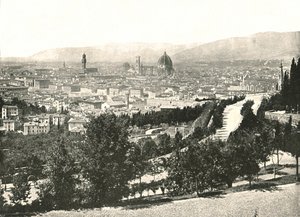 Panoraama Firenzen kaupungista, Italiasta, 1895. tekijältä W and S Ltd
