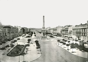 Restauradores Square, Lissabon, Portugali, 1895.