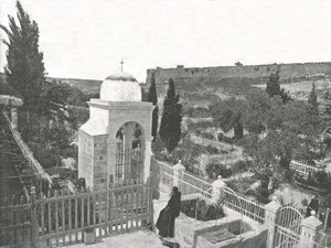 Getsemanen puutarha, Jerusalem, Palestiina, 1895. tekijältä W and S Ltd