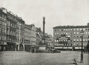 Karolinenplatz, München, Saksa, 1895. tekijältä W and S Ltd