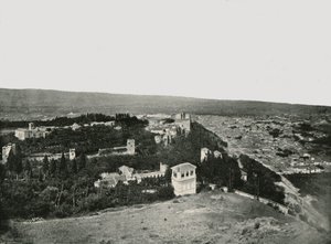 Kaupunki ja Alhambra, Granada, Espanja, 1895. tekijältä W and S Ltd