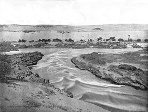 Ensimmäinen Niilin kaihi, Aswan, Egypti, 1895.