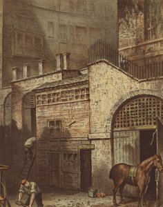 Rakennukset ja portaat, Salisbury Streetin pohja, Adelphi, Strand (chromolitho) tekijältä Waldo Sargeant