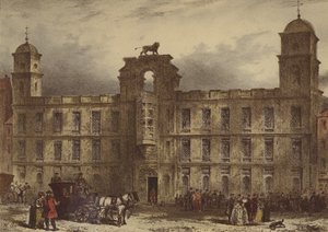 Northumberland House, Strand (chromolitho) tekijältä Waldo Sargeant