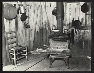 Alabama vuokralainen Farmerin keittiö lähellä Moundvilleä tekijältä Walker Evans
