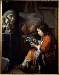 Nuori piirtäjä Walelrant Vaillantin maalaus (1623-1677)