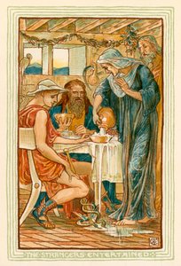 Vieraat viihdyttävät (värilitro) tekijältä Walter (after) Crane