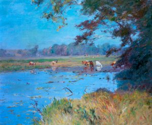 "The Watering Pond", c1868-1917