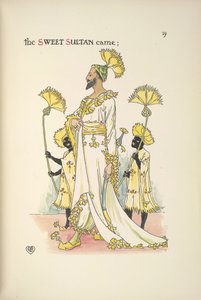 Sulttaani, yksi häävieraista tekijältä Walter Crane