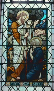 Walter Cranen (1845-1915) "Feed My Sheep" tekijältä Walter Crane