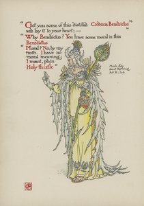 Kukkia Shakespearen puutarhasta tekijältä Walter Crane