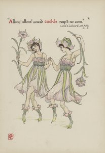 Kukkia Shakespearen puutarhasta tekijältä Walter Crane
