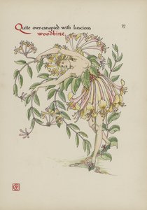 Kukkia Shakespearen puutarhasta tekijältä Walter Crane