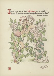 Kukkia Shakespearen puutarhasta tekijältä Walter Crane