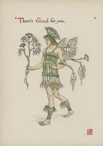 Kukkia Shakespearen puutarhasta tekijältä Walter Crane