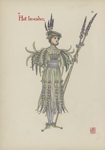 Kukkia Shakespearen puutarhasta tekijältä Walter Crane