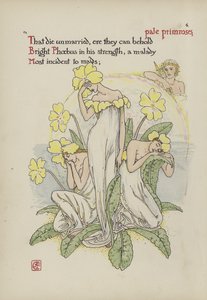 Kukkia Shakespearen puutarhasta tekijältä Walter Crane