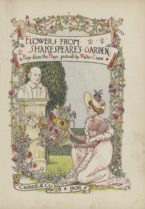Kukkia Shakespearen puutarhasta tekijältä Walter Crane