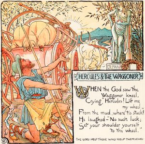 Hercules and the Waggoner, ilustrasyon mula sa 
