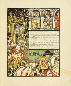 Kuvitus Fairy Tale Cinderellalle tekijältä Walter Crane