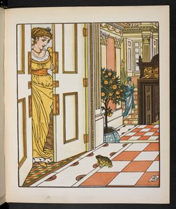 Ilustração para o Príncipe Sapo. finlandês tekijältä Walter Crane