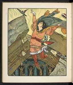 Tarinan kuvitus, Princess Belle étoile. tekijältä Walter Crane