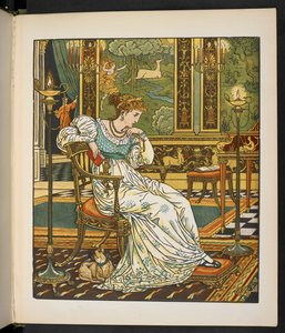 Tarinan kuvitus, Hind puussa. tekijältä Walter Crane
