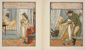 Kuvituksia "Punahilkka". tekijältä Walter Crane