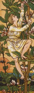 Jack ja pavunvarsi (väri litho) tekijältä Walter Crane