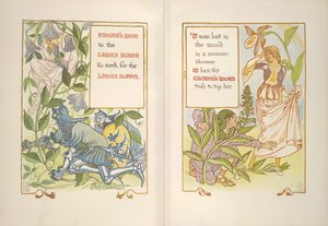 Ritarin kannus ja klovnivierre tekijältä Walter Crane