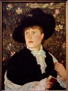 Madame Walter Cranen (? -1915) muotokuva, s. Mary Frances Walter Cranen maalaus (1845-1915) 1882 Su. 0,78x0,56 m Pariisi, musee d