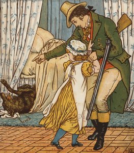 Punahilkka (väri litho) tekijältä Walter Crane