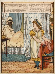 Punahilkka (väri litho) tekijältä Walter Crane