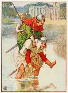 Robin Hood ja isä Tuck tekijältä Walter Crane