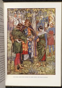 Robin Hood ja piika Marian tekijältä Walter Crane
