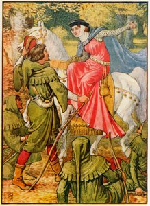 Robin Hood ja Lady tekijältä Walter Crane