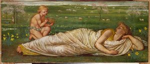 Maa ja kevät, 1875 tekijältä Walter Crane
