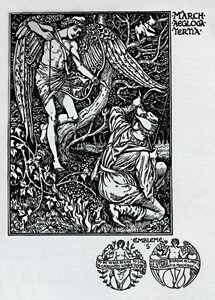 Shepheardsin kalenteri - maaliskuu 1898, 1923 tekijältä Walter Crane